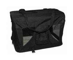 Trasportino Pieghevole Per Cani E Gatti 50x35x35 Cm In Poliestere Fazzi Nero