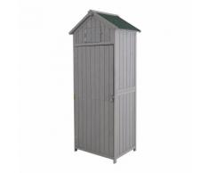 Casetta Box Da Giardino In Legno Grigio 77x54.2 Cm Miozzi