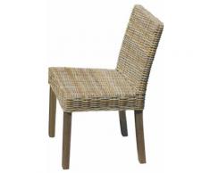 Sedia Da Giardino In Rattan Vorghini Lisbona Grey Kubu