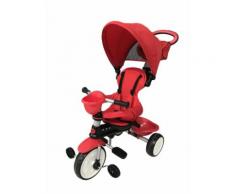 Passeggino Triciclo Per Bambini Passeggino Comfort 4 In 1 Happy Kids Rosso