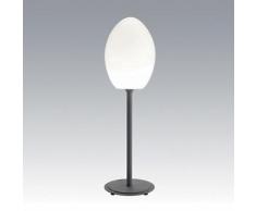 Piantana Lampada Grande A Uovo Colore Alluminio Per Esterno Linea Lounge Livos
