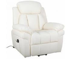 Poltrona Alzapersona Elettrica 1 Motore In Ecopelle Benzoni Beige