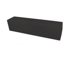 Panca In Ecopelle 180x42x44 Cm Avalli Grigio Scuro