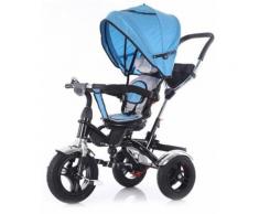 Passeggino Triciclo Con Sedile Girevole 360° Kidfun Deluxe Blu