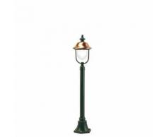 Lampada Palo Per Giardino Piccolo Color Grigio E Rame Da Esterno Linea Rustica Sovil