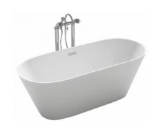 Vasca Da Bagno Tradizionale Ellittica 160x80cm Taviani Galaxy Bianco