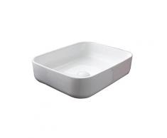 Lavabo Da Appoggio 50x39x13 Cm In Ceramica Tft Helsinki 1 Bianco