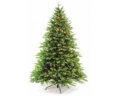 Albero Di Natale Luminoso 3405 Rami 500 Led Bianco Caldo Ø132xh210cm Abetone Grenn