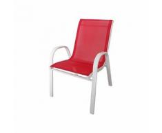 Poltroncina Per Bambini In Ferro E Textilene Taddei Stack Baby Rossa