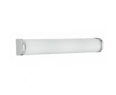Applique Metallo Cromato Diffusore Vetro Lampada Da Bagno E14 Intec Spot-b-shon/l