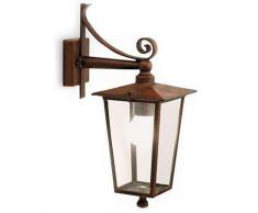 Lampada Applique In Basso Colore Ruggine Per Esterno Linea Notorius Livos