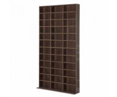 Libreria Da Muro In Legno Marrone 195x102x23.5 Cm Benzoni