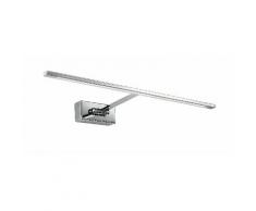 Applique Minimal Metallo Cromato Lampada Da Bagno Led 4 Watt Luce Calda Intec Led-w-andromeda/4w