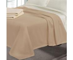 Coperta Pura Lana Cashmere Singola 290gr Velotti Tasman Beige