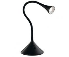 Lampada Da Lettura Applique Metallo Silicone Nero Moderna Led 3 Watt Luce Naturale Ambiente Ledt-newton