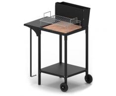 Barbecue A Legna E Carbonella Con Griglia In Acciaio Inox Famur Bk 6 Multi Fuoco