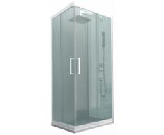 Box Doccia Angolare 70x100 Cm 2 Ante Scorrevoli In Cristallo Trasparente 6mm H190 Dorini Fox