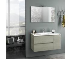 Mobile Da Bagno Sospeso Con Lavabo Specchio E Lampada A Led Tft Febe Yuta