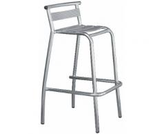 Sgabello Bar In Alluminio Vorghini Silver