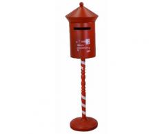 Cassetta Posta Tonda H110 Cm Da Giardino In Ferro Adami Rossa