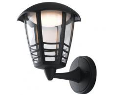 Lanterna Verso Alto Con Griglia Alluminio Nero Diffusore Policarbonato Led 12 Watt Luce Naturale Intec Lant-cloe/ap1a