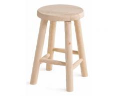 Sgabello Bar In Legno Abete Grezzo Fumer Bar 45