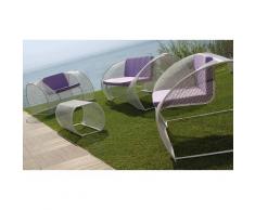 Set Da Giardino Divano 2 Poltrone E Tavolino In Rete Stirata Ranieri Mercury