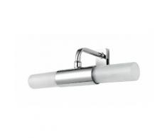 Applique Sopra Specchio Metallo Cromato Diffusori Cilindrici Vetro G9 Intec Spot-b-roby-cp