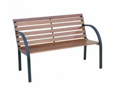 Panca Da Giardino In Legno E Metallo 122x67x72cm Vorghini Piccadilly