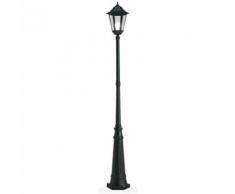 Lampada Palo Alto Per Giardino Colore Nero Per Esterno Linea Maxi Esagonale Livos