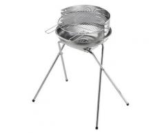Barbecue A Carbone Carbonella In Acciaio Bauer 480 Pro Inox