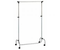 Stender Appendiabiti Estensibile In Metallo 90x45x96/175 Cm Fumer Olaf Cromato