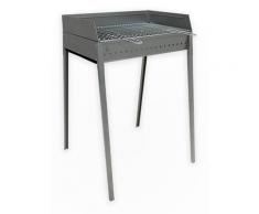 Barbecue A Carbone Carbonella 60x40 Cm In Ferro Lisa Luxury Vesuvio