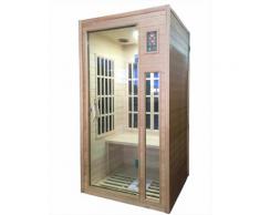 Sauna Finlandese Ad Infrarossi 2 Posti 100x90 Cm In Hemlock Canadese H188 Vorich Rimini