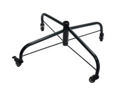 Base Per Albero Di Natale 66 Cm In Metallo Con Ruote Adami Nero