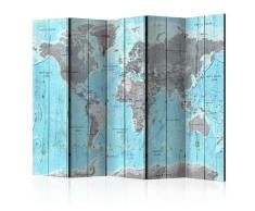 Paravento 5 Pannelli - Wooden Travels 225x172cm Erroi