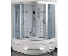 Box Doccia Idromassaggio Multifunzione 150x150 Cm Vasca E Sedute Vorich Junior