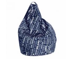 Poltrona A Sacco Pouf In Poliestere Big City Blu Avalli