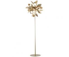 Piantana Decoro Moderno Alluminio Oro Lampada Da Terra G9 Ambiente I-bloom-pt
