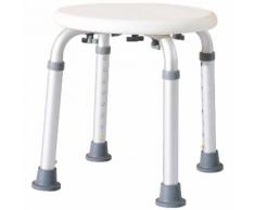 Sgabello Per Doccia Bagno Altezza Regolabile Antiscivolo Bianco Benzoni