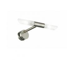 Applique Per Specchio Bagno Metallo Nikel Diffusori Vetro G4 Intec Spot-b-kriss