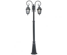 Paletto Da Esterno Lampione H220 Cm Bauer Milano Grigio