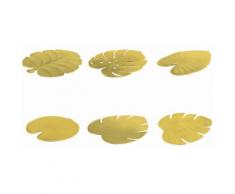 Set 6 Tovagliette Foglia In Eva Villa Deste Oro