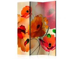 Paravento 3 Pannelli - Velvet Poppies 135x172cm Erroi