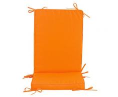 Cuscino Con Schienale Per Sedie Da Giardino 93x41cm Bauer Box Arancione