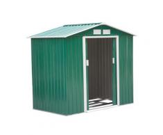 Casetta Box Da Giardino In Lamiera 213x127x185 Cm Miozzi