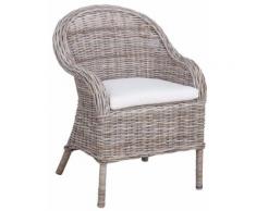 Poltrona Da Giardino In Rattan Con Cuscino Vorghini Algarve
