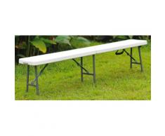 Panca Pieghevole Per Catering 184,5x30x43,5cm Morel Bianca