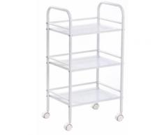 Carrello 3 Ripiani In Acciaio Con Ruote Per Bagno Cucina Parrucchiere Estetista Fumer Shop