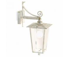 Lampada Applique Lanterna In Basso Colore Bianco E Oro Per Esterno Linea White Livos